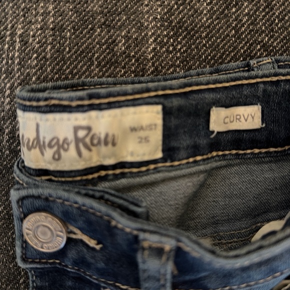 Indigo Rein Women's Curvy Blue Cropped Straight Leg Jeans 25x25 - Picture 6 of 7